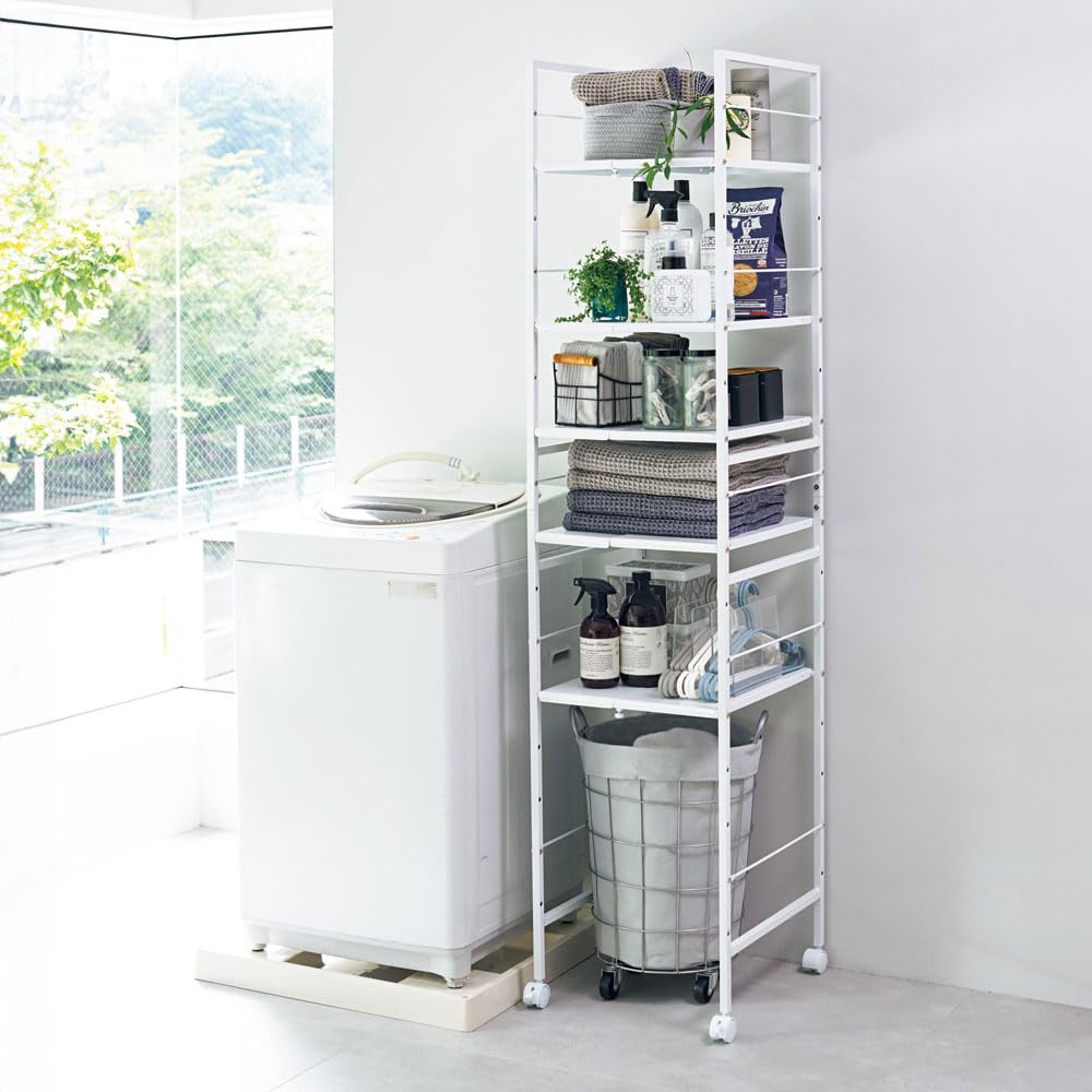 Amazon｜ディノス トイレ 洗面所 ランドリー収納 洗面所収納